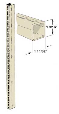 Gondola Shelving Half Uprights