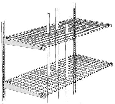 Gondola Wire Grid Hardware Shelving